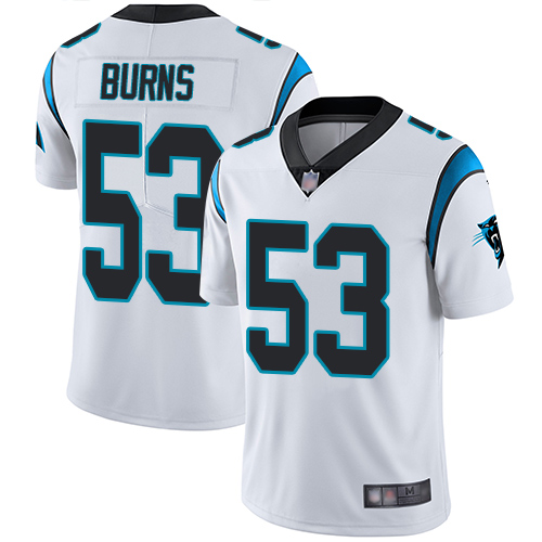 Carolina Panthers Limited White Youth Brian Burns Road Jersey NFL Football #53 Vapor Untouchable->carolina panthers->NFL Jersey